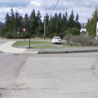 Car on Sidewalk