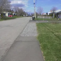 Compost Cart on Sidewalk