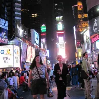 Couple in Times Square