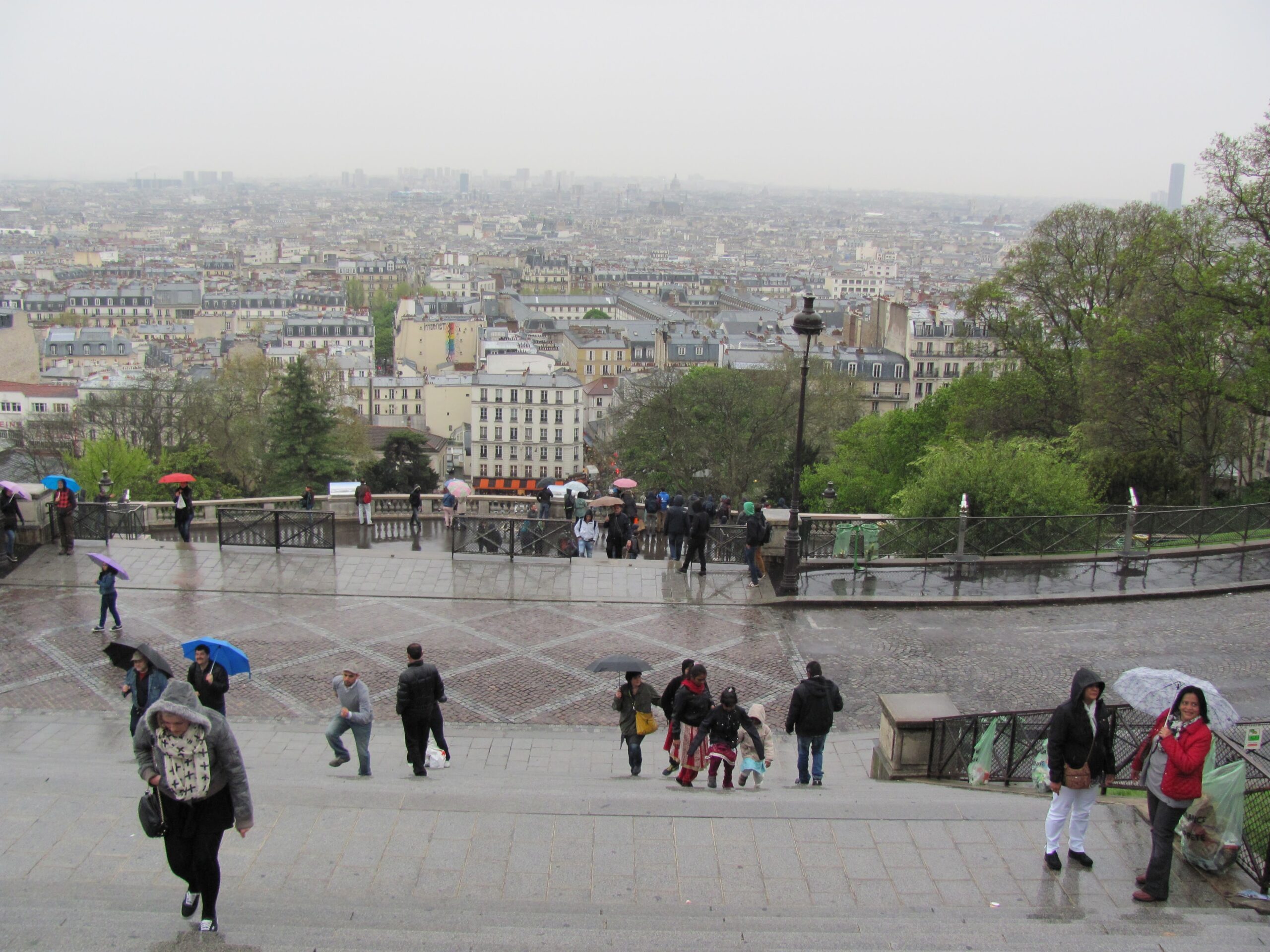 View from Basilica of Sacré-Cœur de Montmartre.